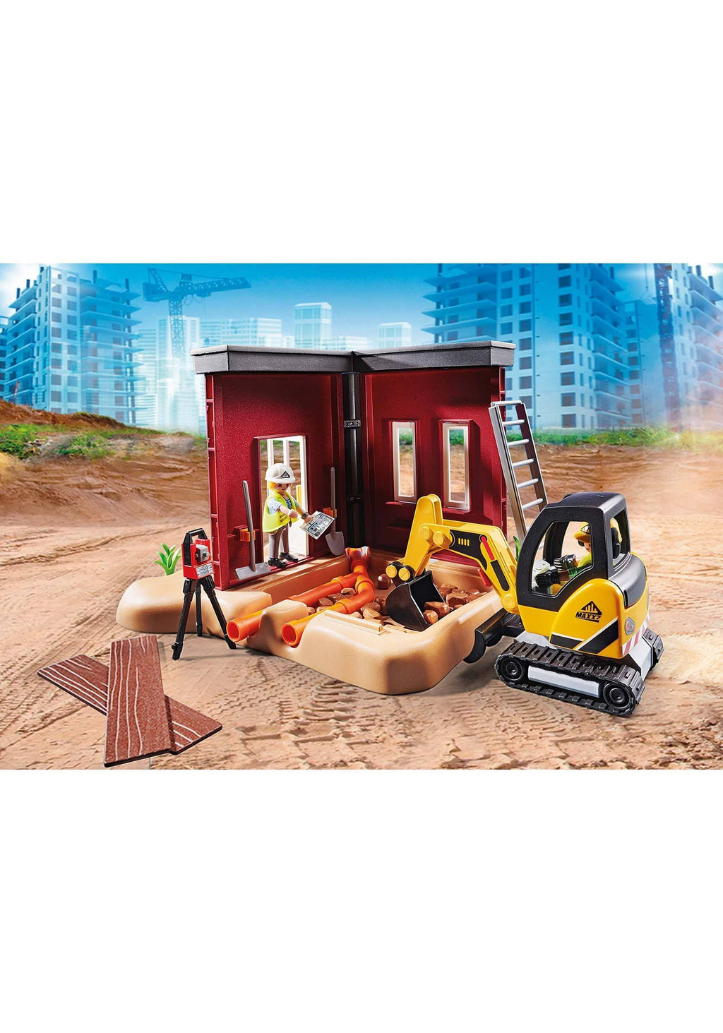 Mini Excavator with Building Section K86670