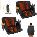 Heated Folding Stadium Seat with Back Support, 6 Reclining Positions, 3 Heat Modes L29010