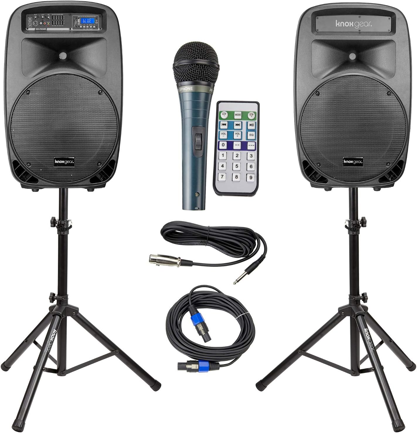 8 Piece Portable PA System with Microphone and Bluetooth U55407