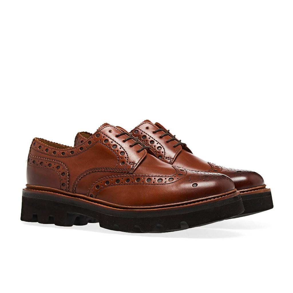 Tan Leather Brogues Lace-ups M626