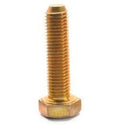 7/8 inch-9 x 8 1/2 inch Coarse Thread Grade 8 Hex Cap Screw, USA Alloy Steel Yellow Zinc Plated, Pk 5 Y60456