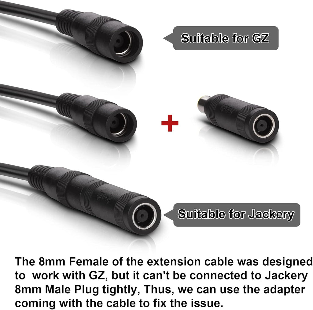 8mm Extension Cable 20Ft 6M DC 8mm Cord 14AWG F55353