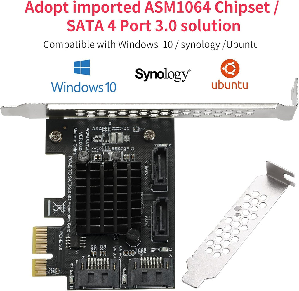 PCIe SATA Card 4 Port Expansion Card C935