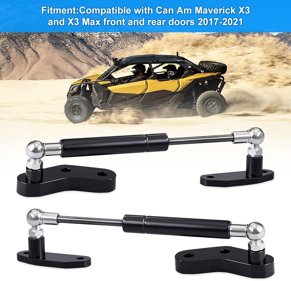 Door Shocks Struts for Can Am Maverick X3 and X3 Max Front and Rear Doors Pack of 2 D400