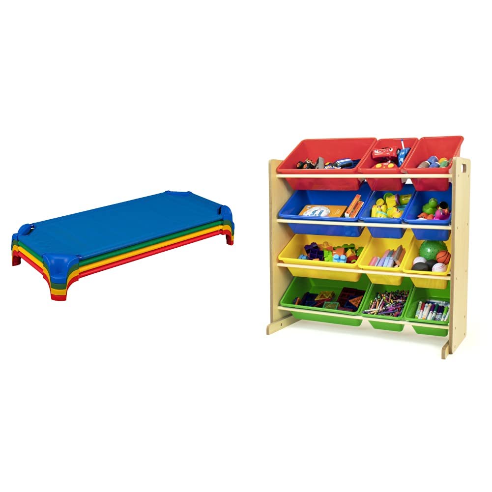 Blue Stackable Daycare Cot (Pack of 6) V180476