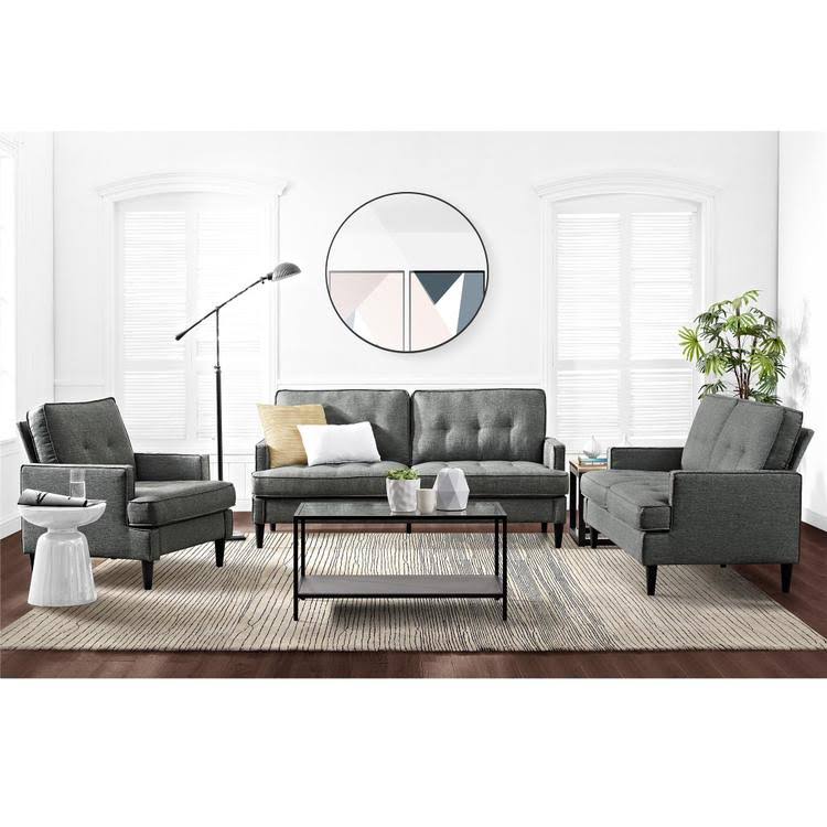 Black Configurable Sectional Sofa A3129