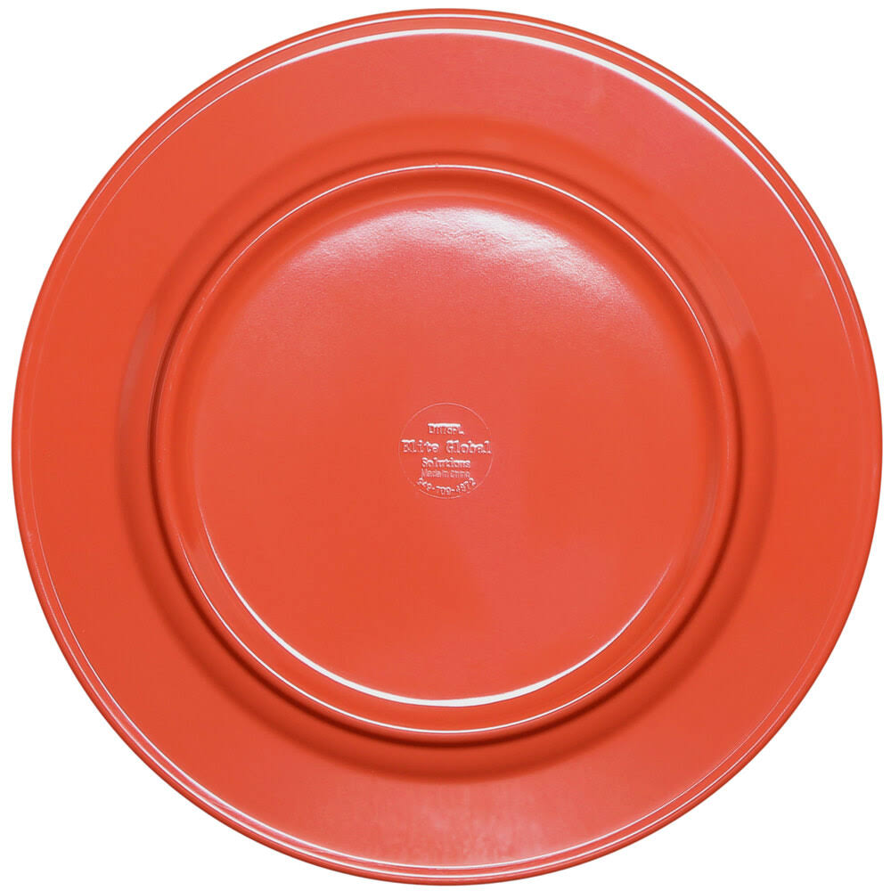 Coral Round Melamine Plate - 6/Case A92517