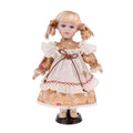 30cm Porcelain Doll Girl Figures with Stand R8697