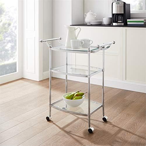 Metal Bar Cart in Chrome E445228