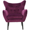 Fuchsia Velvet Armchair A9759