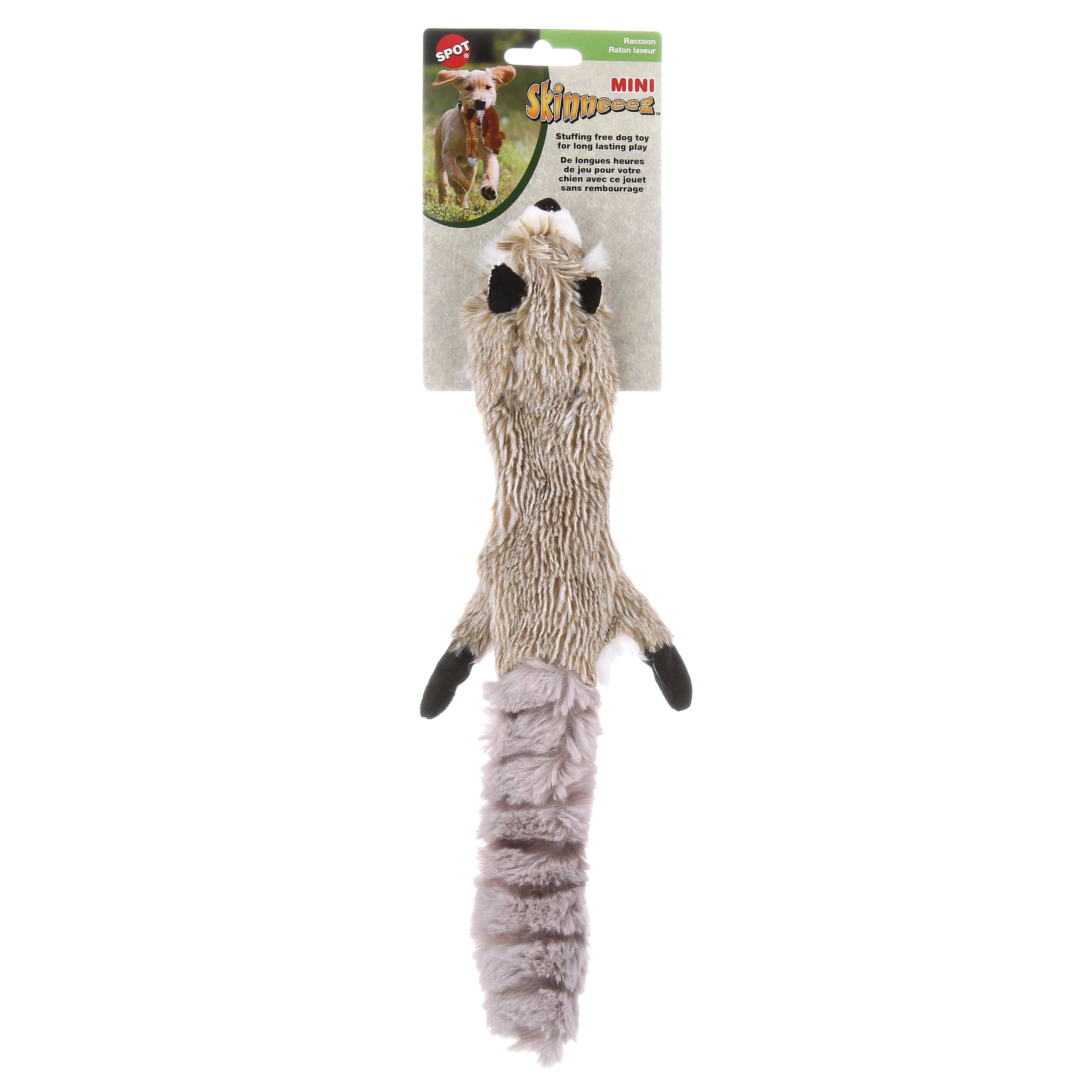 Stuffing Free Raccoon Plush Dog Toy, 14" K940