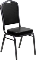 Black Vinyl Stacking Banquet Chair Y619