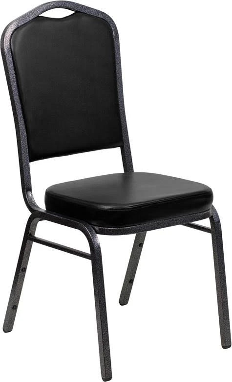 Black Vinyl Stacking Banquet Chair Y619