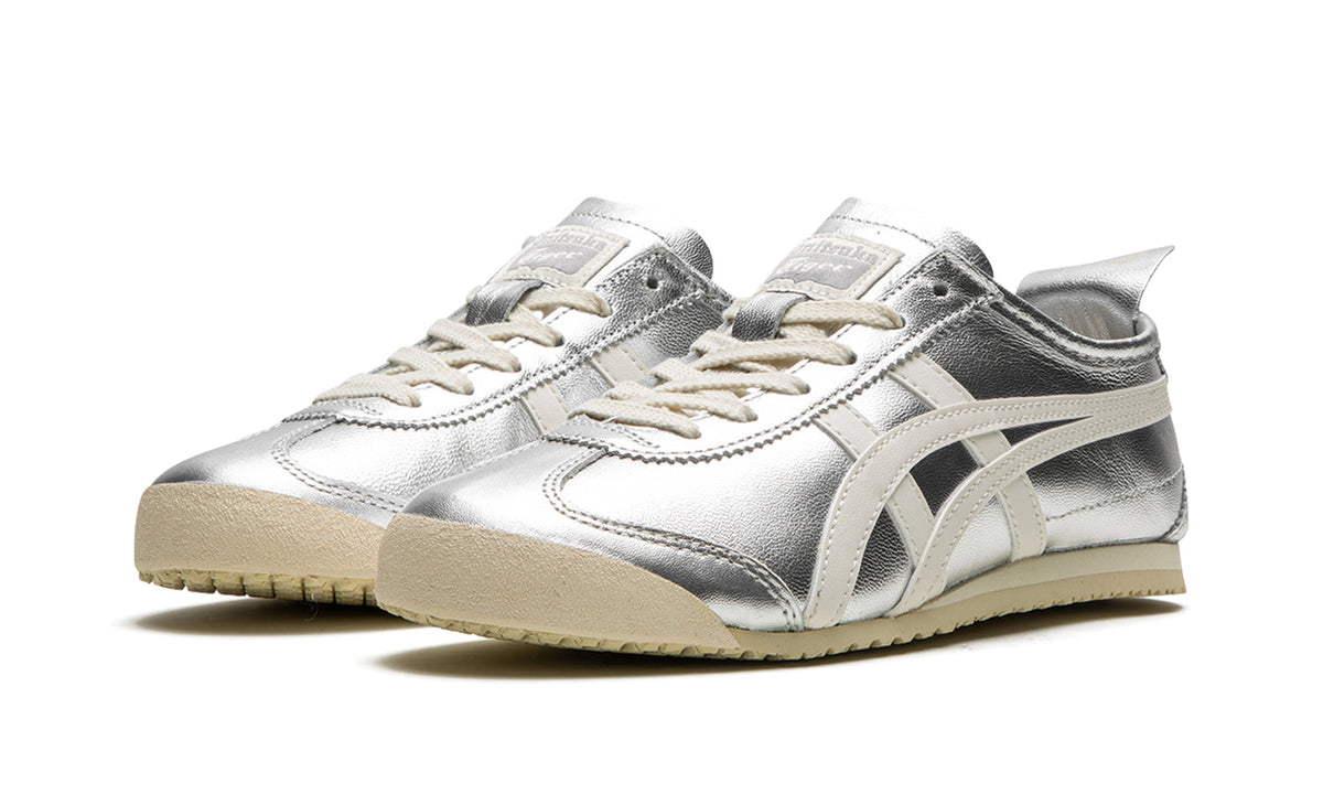 Onitsuka Tiger Mexico 66 Sneakers - Metallic Silver and Off-White