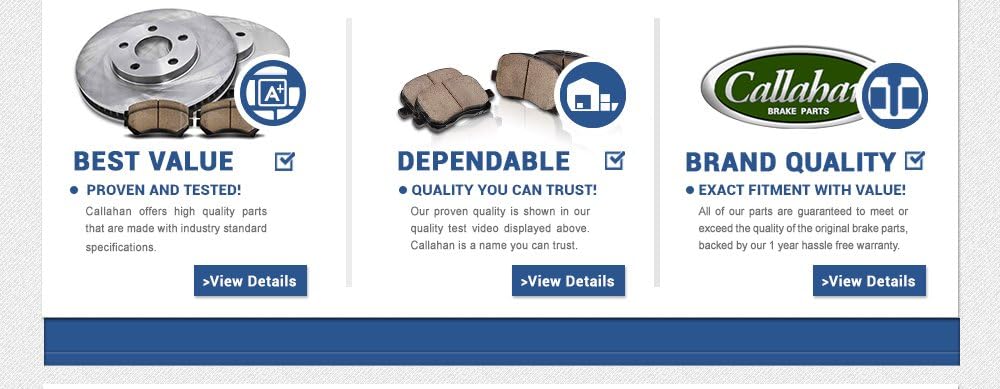 Premium OE Brake Rotors + Ceramic Brake Pads + Hardware T145