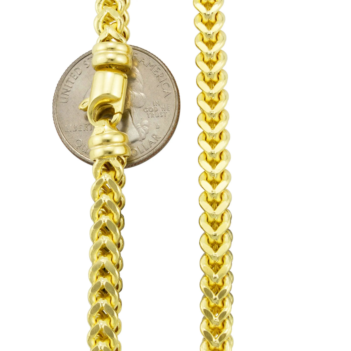 10k Yellow Gold 5mm Franco Chain Bracelet P26687