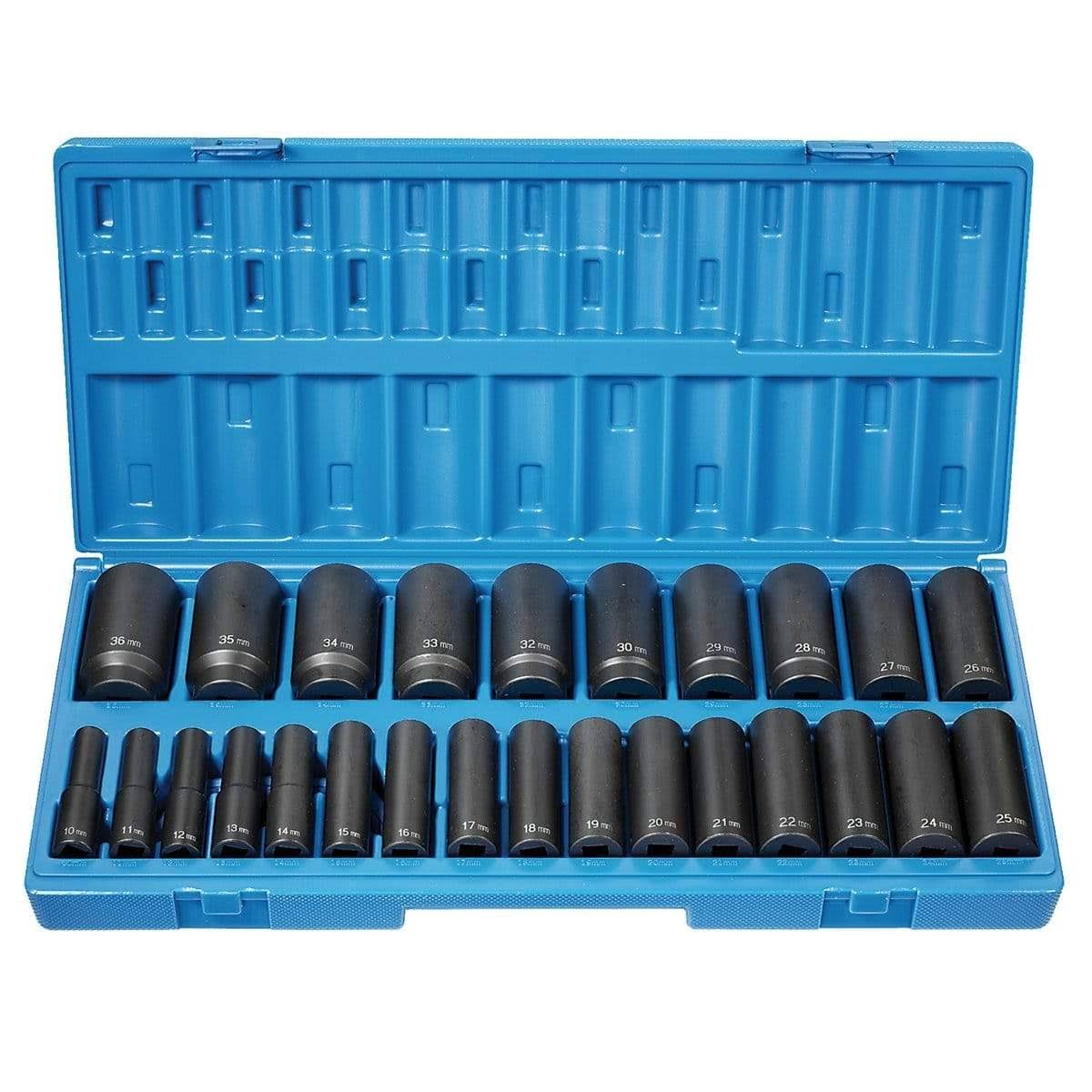 1/2in Dr. 26 pc. 12 Point Deep Length Metric Set A228