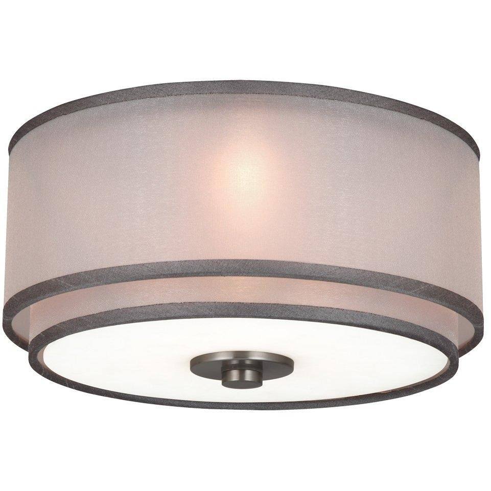3-Light Brushed Steel Halogen Ceiling Fan Light Kit J3939