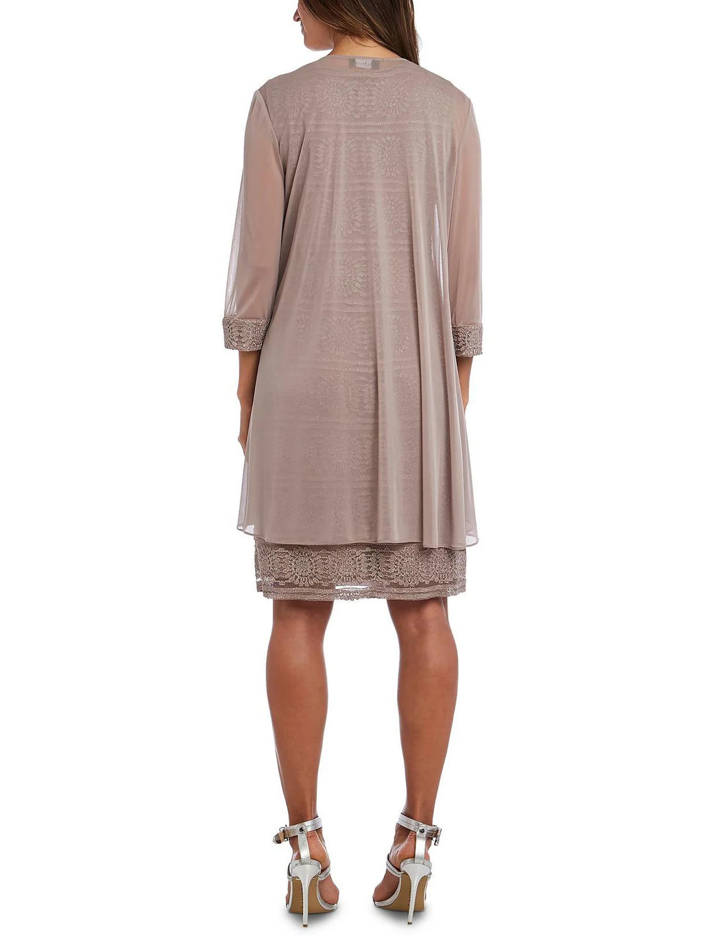 Lace Jacket Two Piece Dress F415323