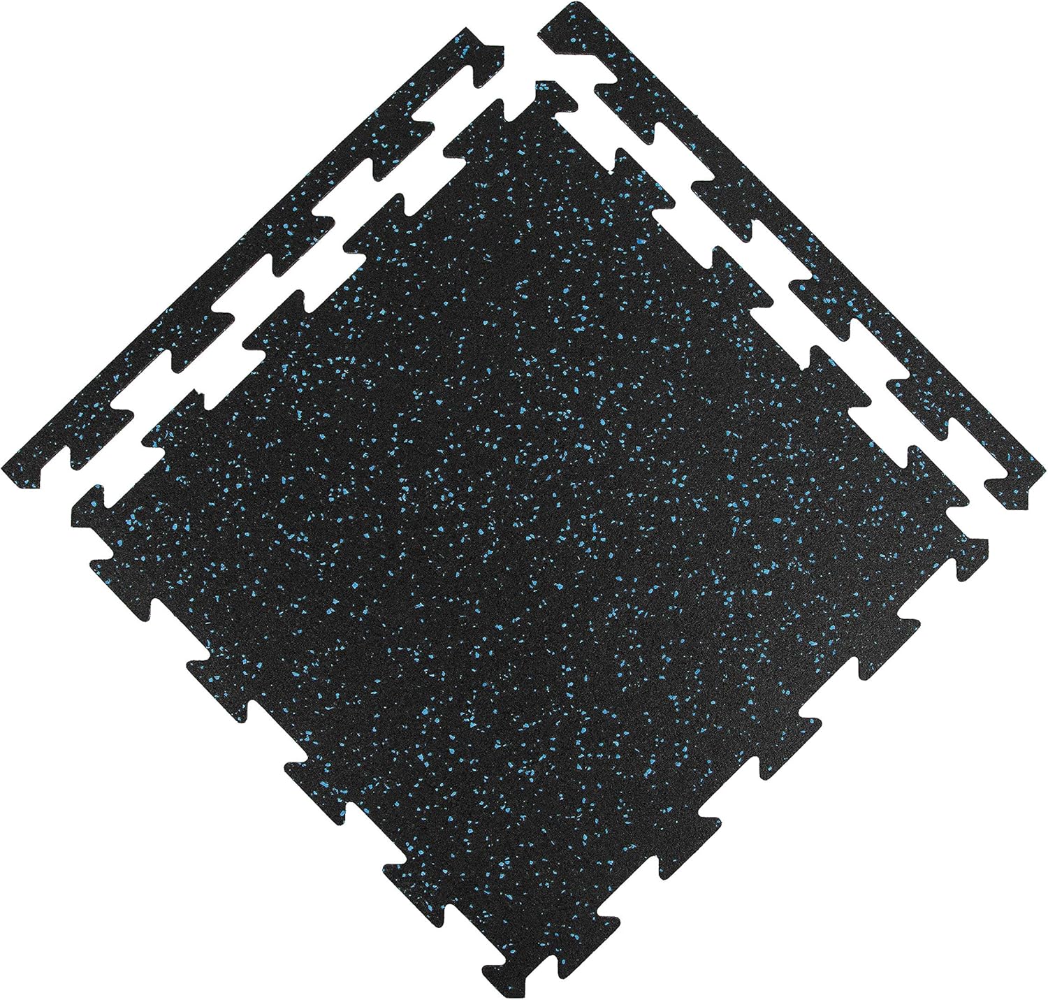 1/4 Inch Thick Eco-Lock Rubber Interlocking Floor Tiles P845570