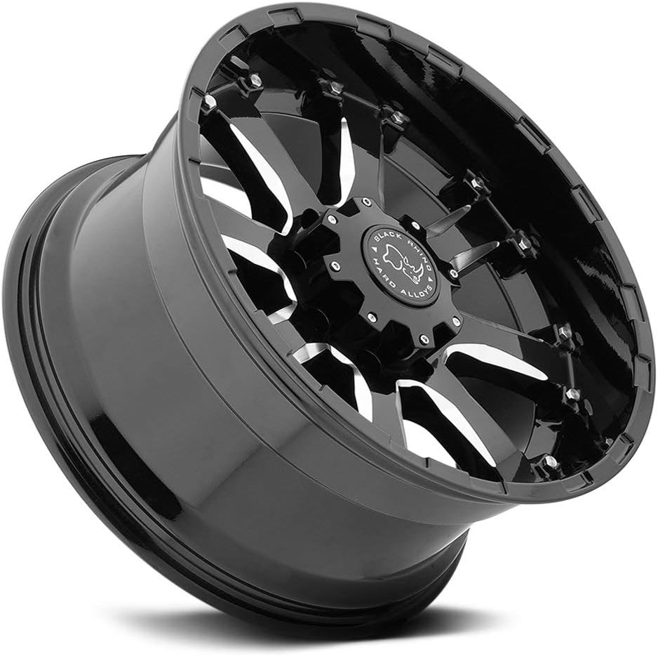 Black Rhino Sierra 17x9 6x139.7 -12mm Black/Milled Wheel Rim C87480