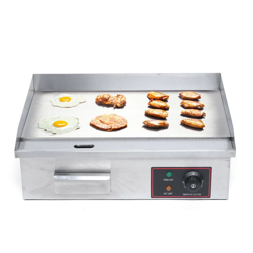 1600W Commercial Electric Griddle Stainless Steel Table Stove G187
