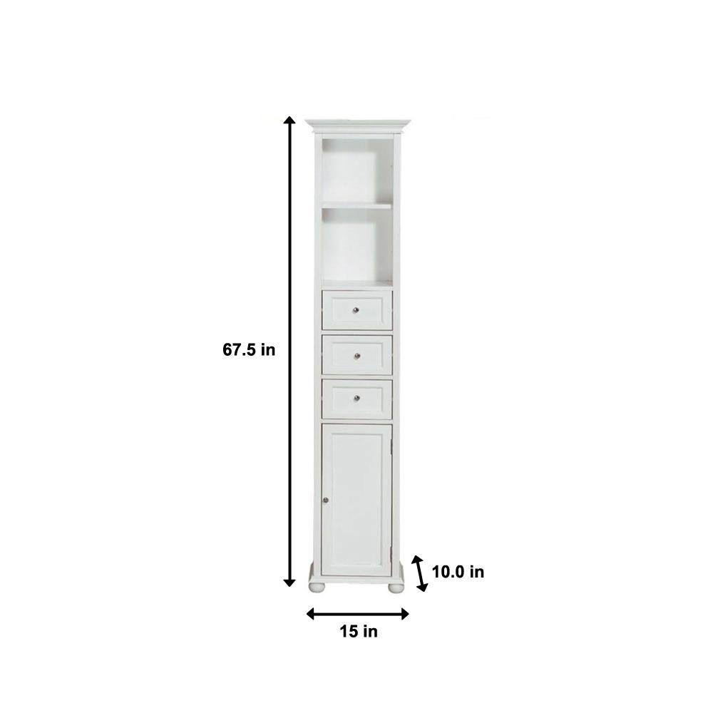 White Linen Cabinet E221