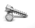 Indented Hex Head Sheet Metal Screw Type A Low Carbon Steel Zinc Plated B725