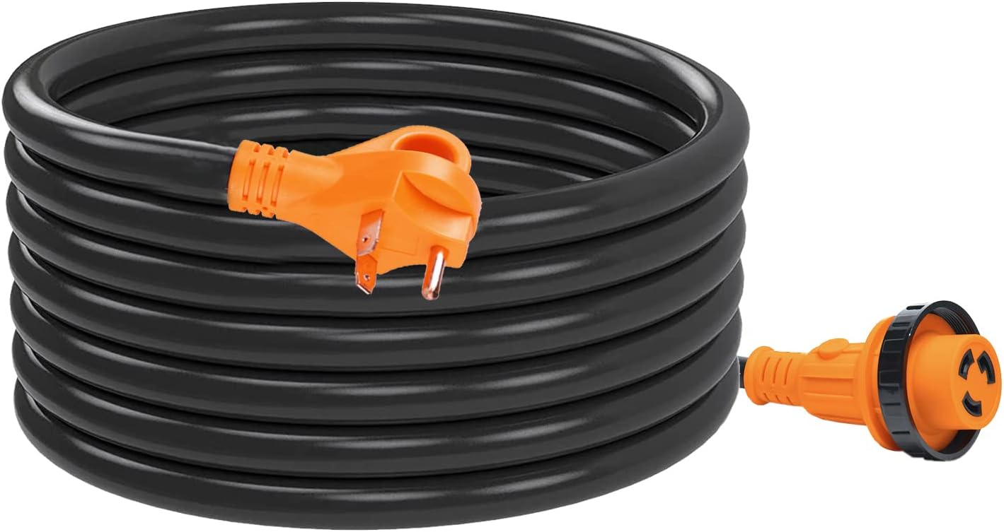 50 Amp 36 Feet Heavy-Duty RV Extension Cord with Finger Handle X2306
