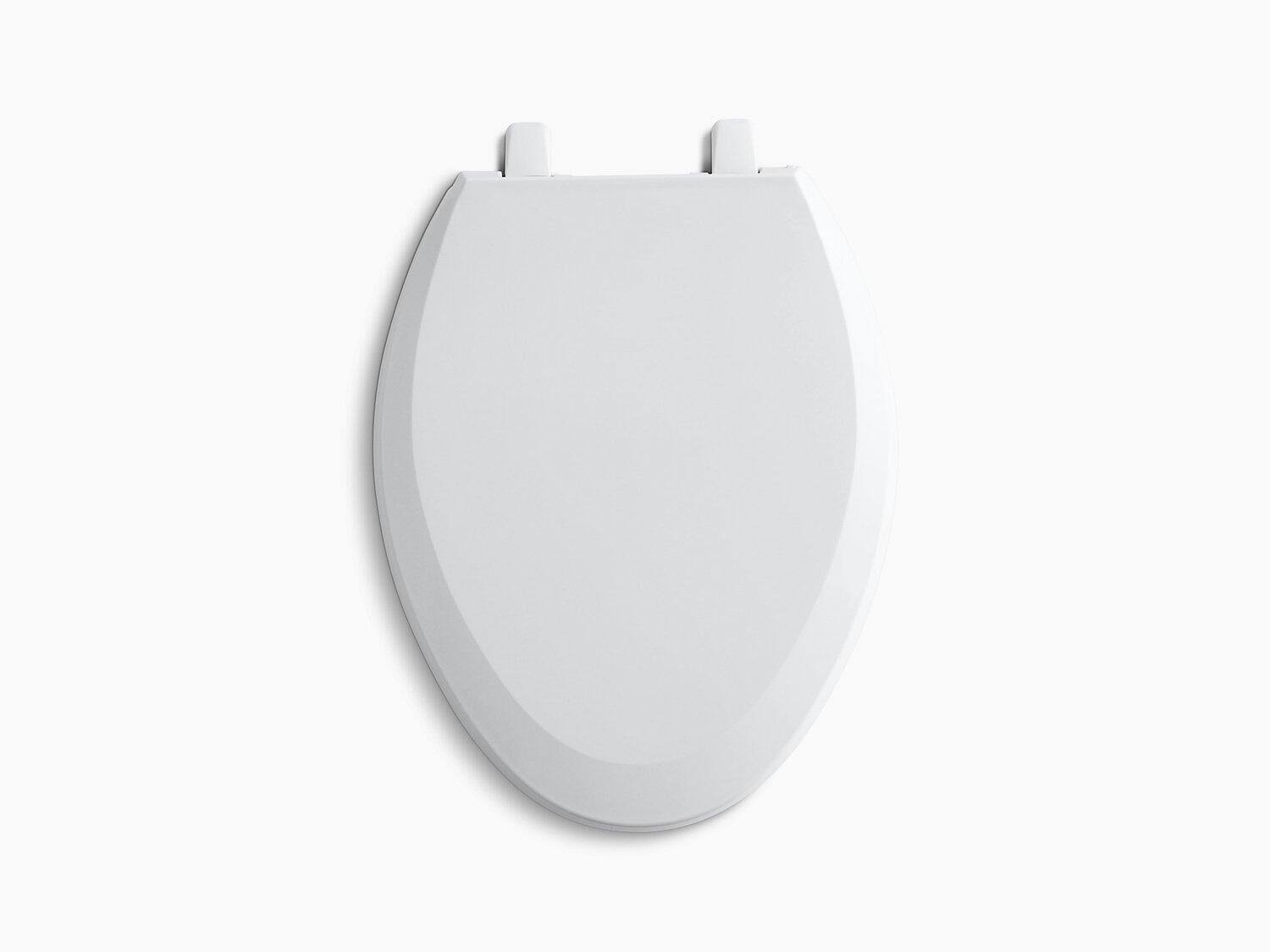 Elongated Toilet Seat with Quick-Release Hinges H683053