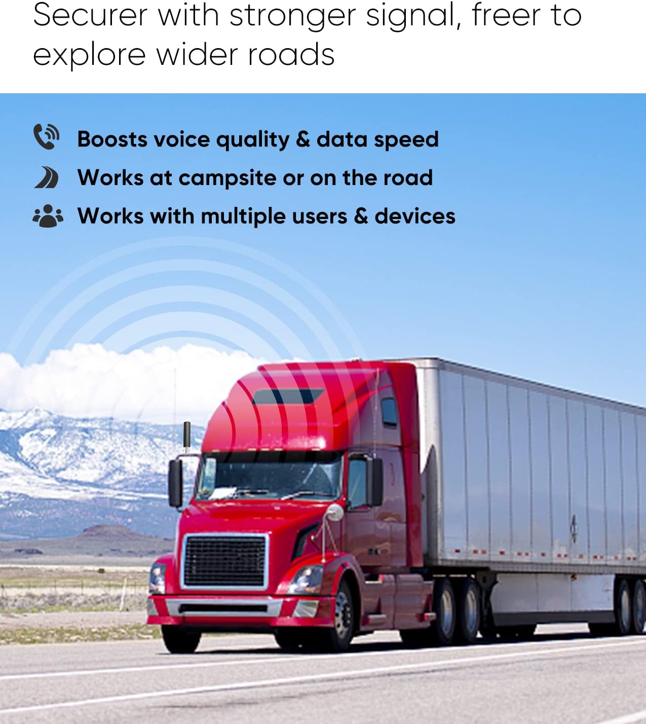 Cell Phone Signal Booster for RV Truck L455