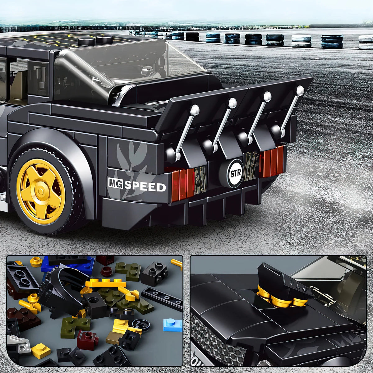 Black Car Building Block Set C839
