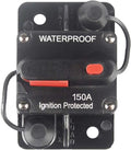 150 Amp Circuit Breaker with Manual Reset 12V-36V DC Waterproof Surface Mount J661