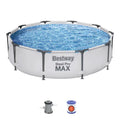 10'x30" Above Ground Metal Frame Swimming Pool with Pump J112
