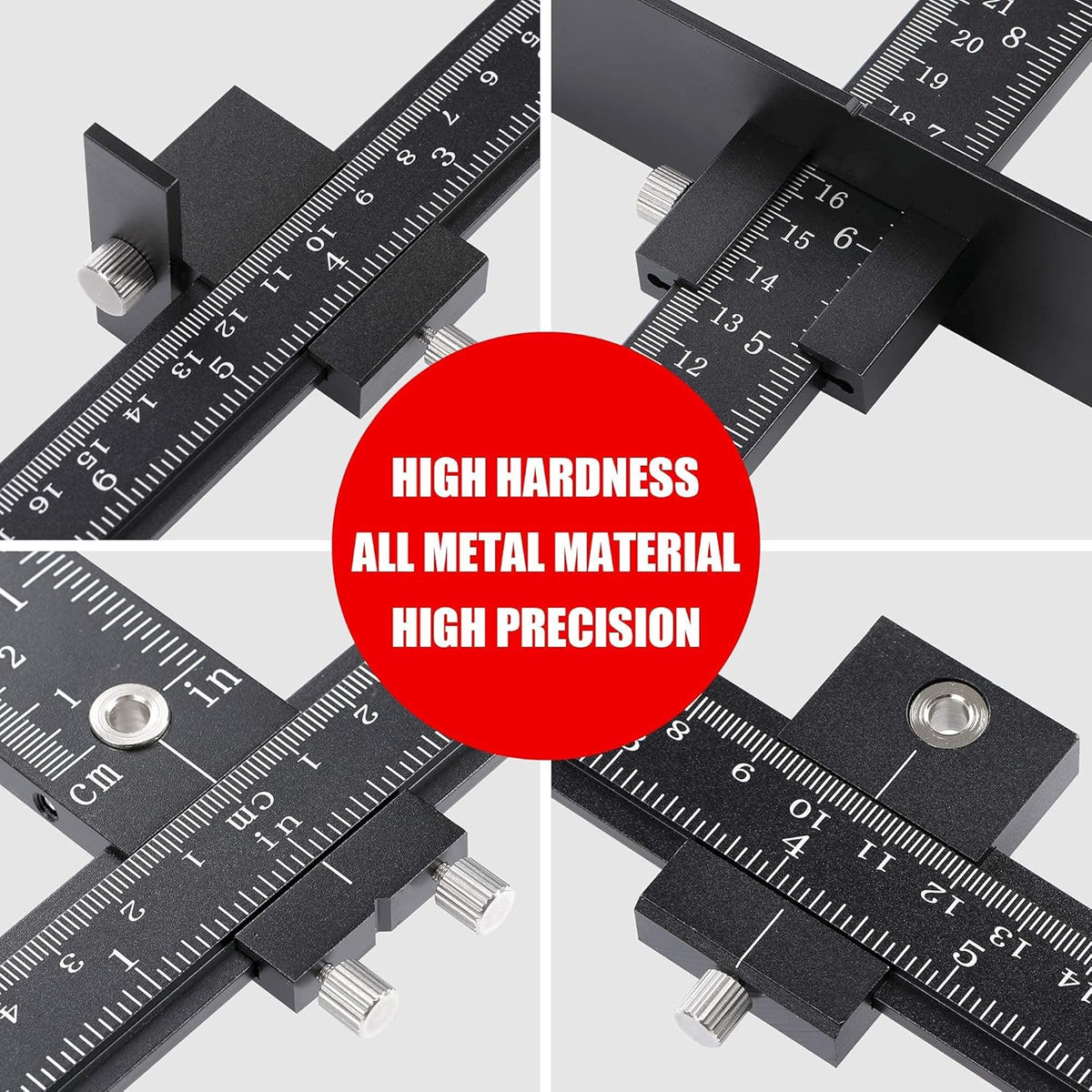 Cabinet Hardware Jig, Adjustable Template, Aluminum Alloy, Pack of 2 E290
