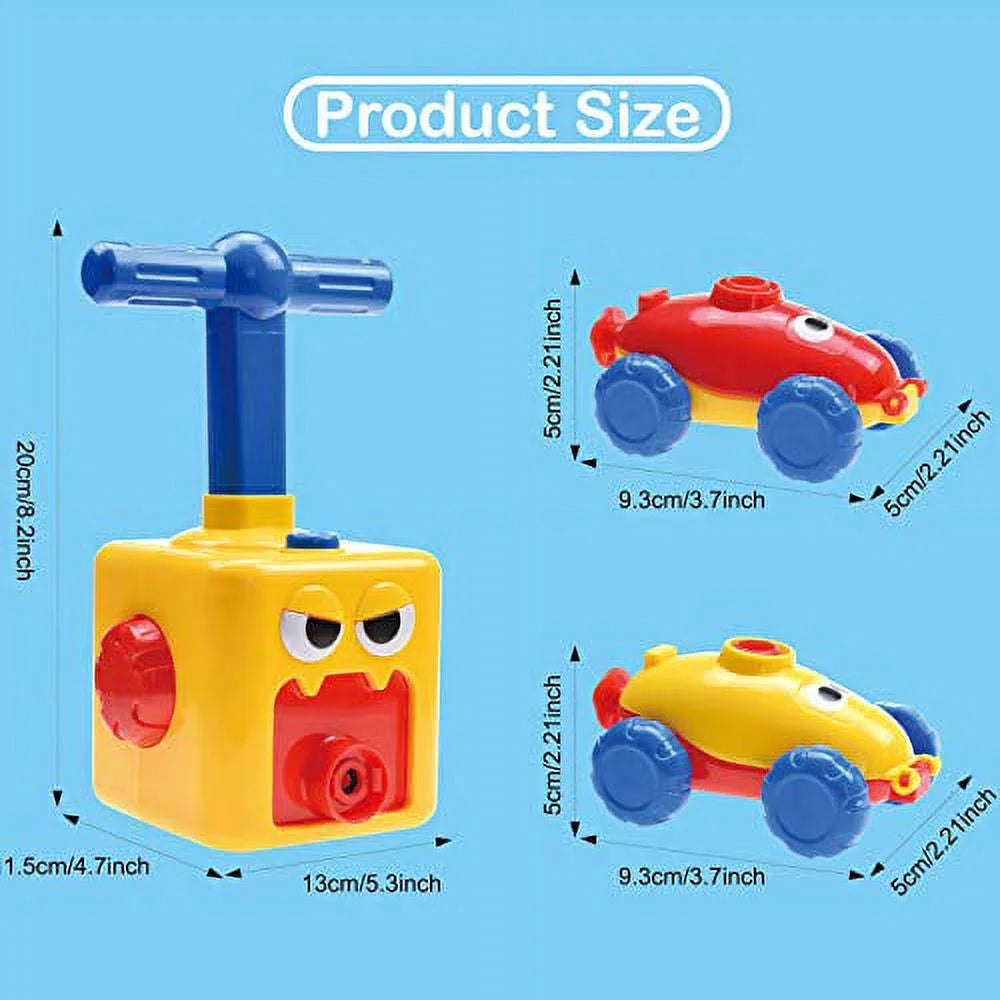 Balloon Car Toy Set with Balloon Launcher Pump Cars Racer Kit S252