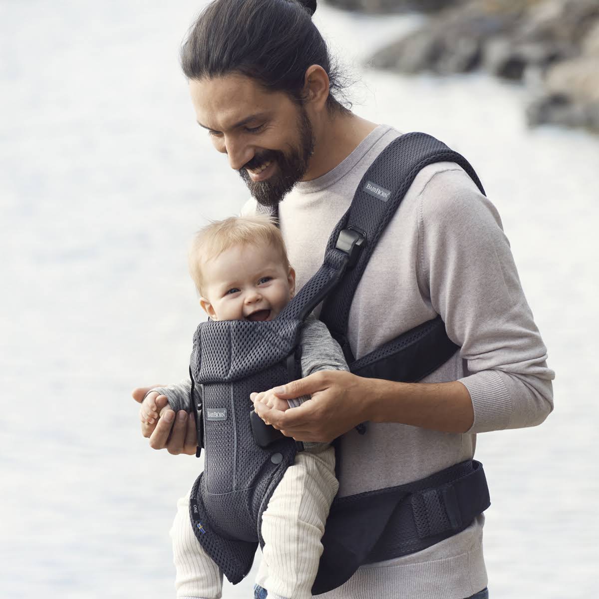 Black Mesh Baby Carrier K35916