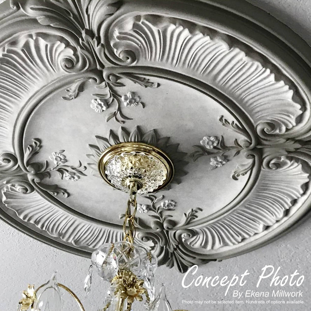 Bonetti Ceiling Medallion, Hand-Painted Bronze H618