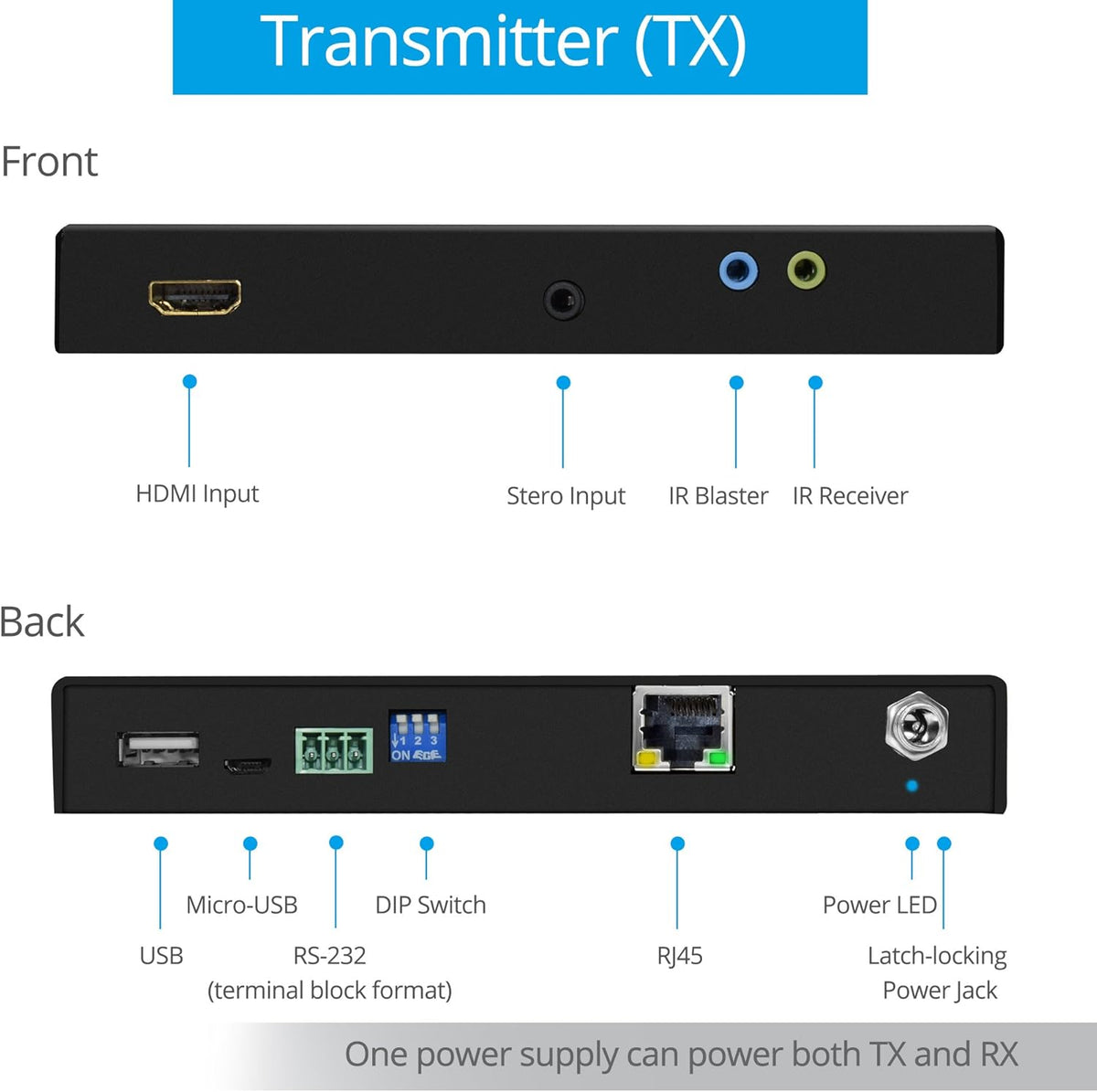 HDBaseT HDMI 2.0 Extender 4K 60Hz A834649