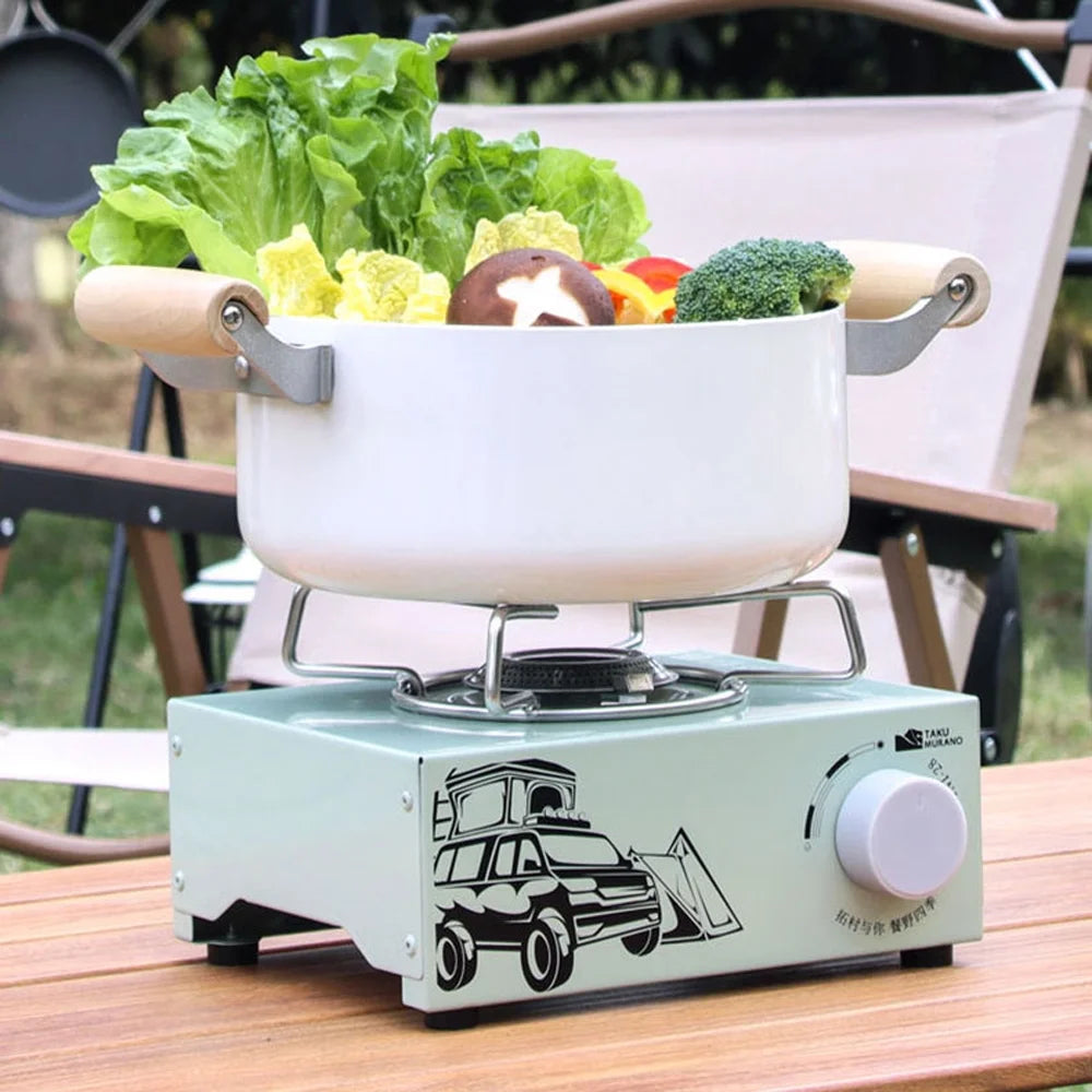 Cassette Portable Butane Gas Stove 2100W with Piezo Ignition D91416