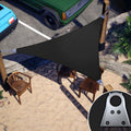 Black Right Triangle Sun Shade Sail Canopy Awning P922932