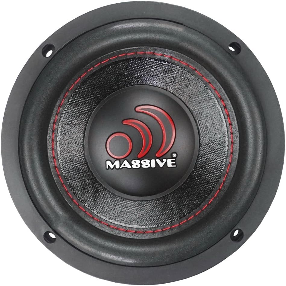 6.5 Inch Car Audio Subwoofer, 250 Watt RMS, Dual 4 Ohm Y6504