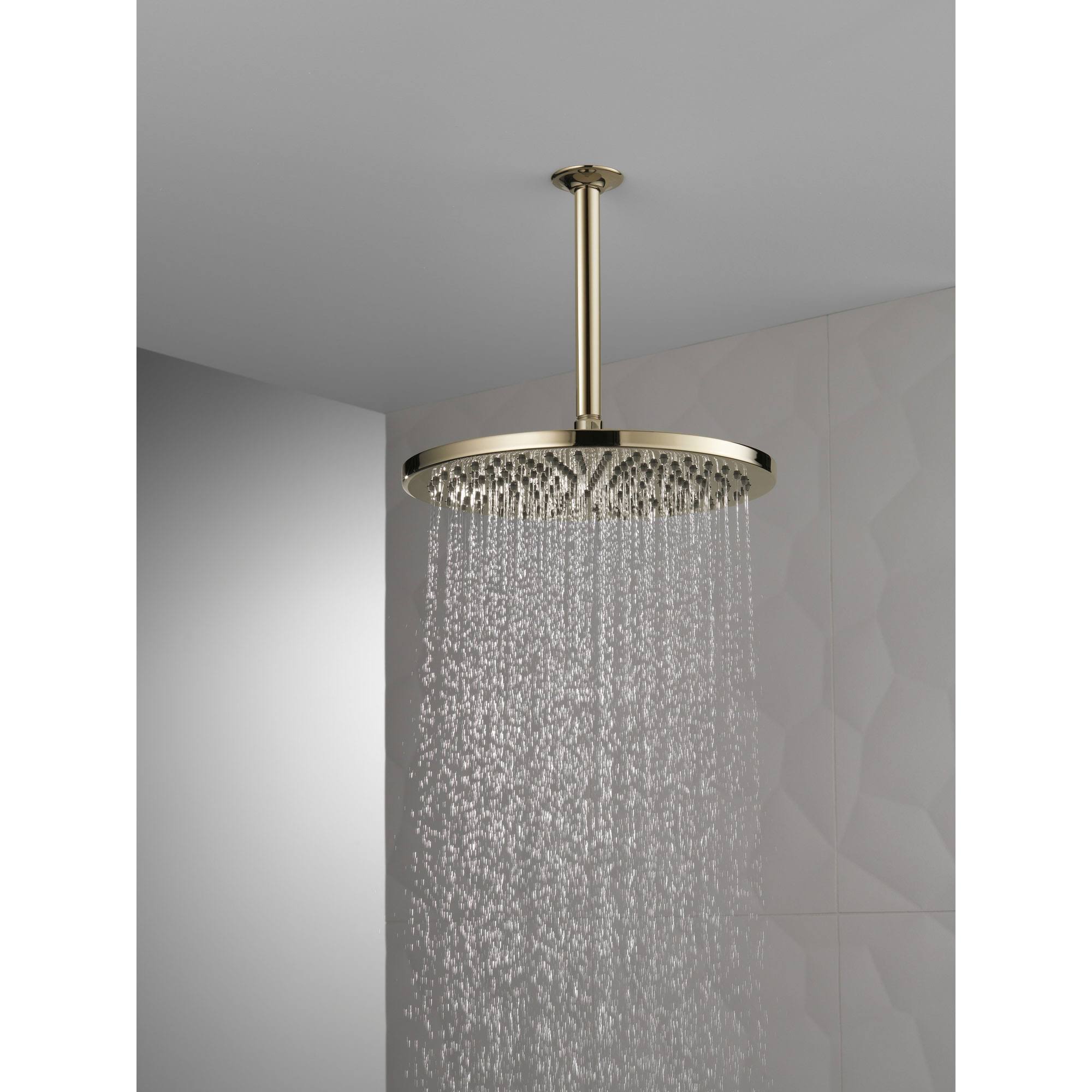 Polished Nickel Metal Raincan Shower Head C885