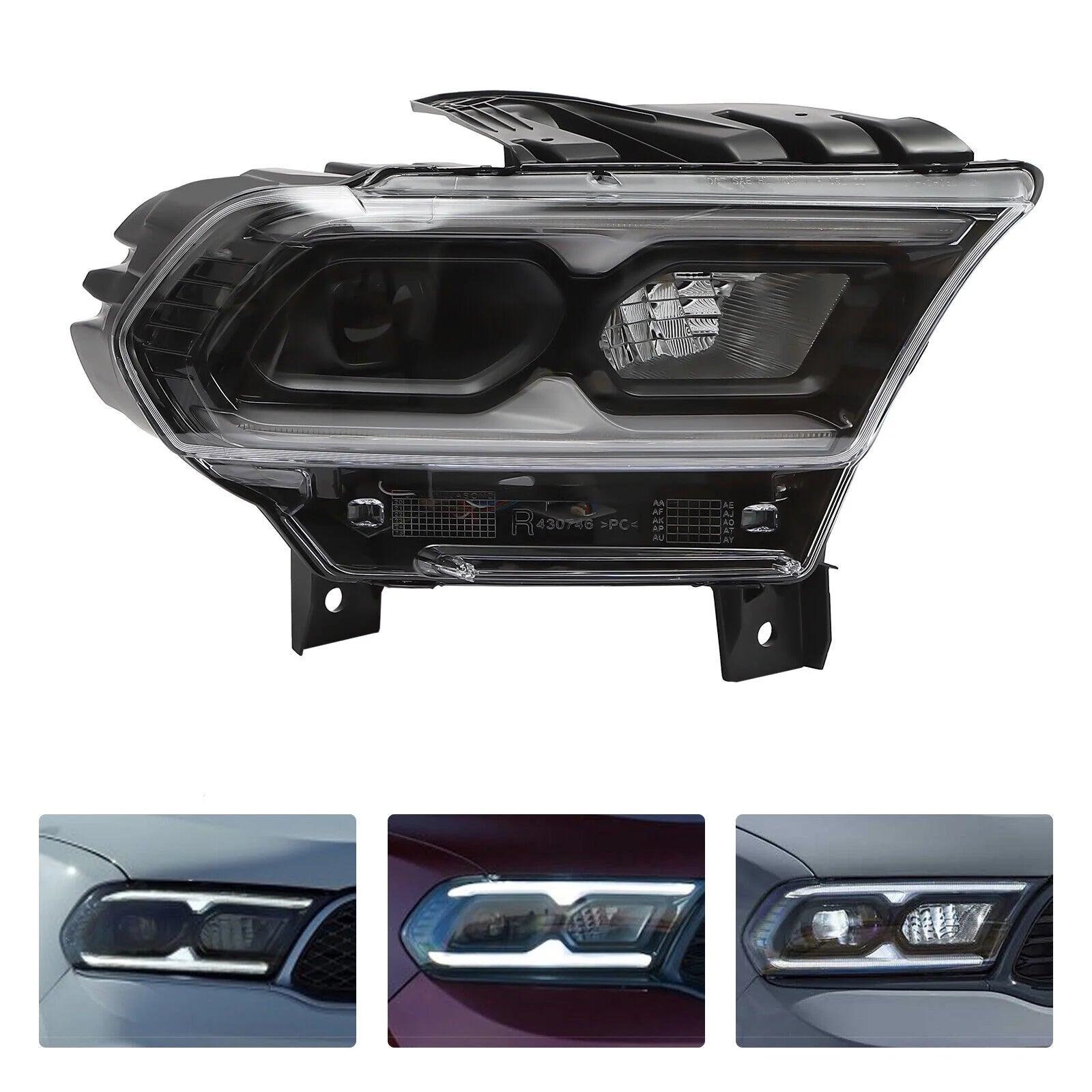 Right LED Headlight Assembly for Dodge Durango C708
