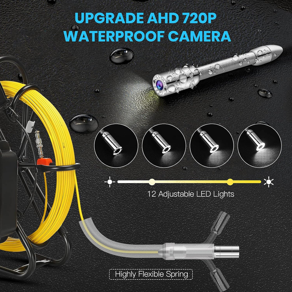 23mm HD 720P Sewer Camera with 9 LCD Monitor S178