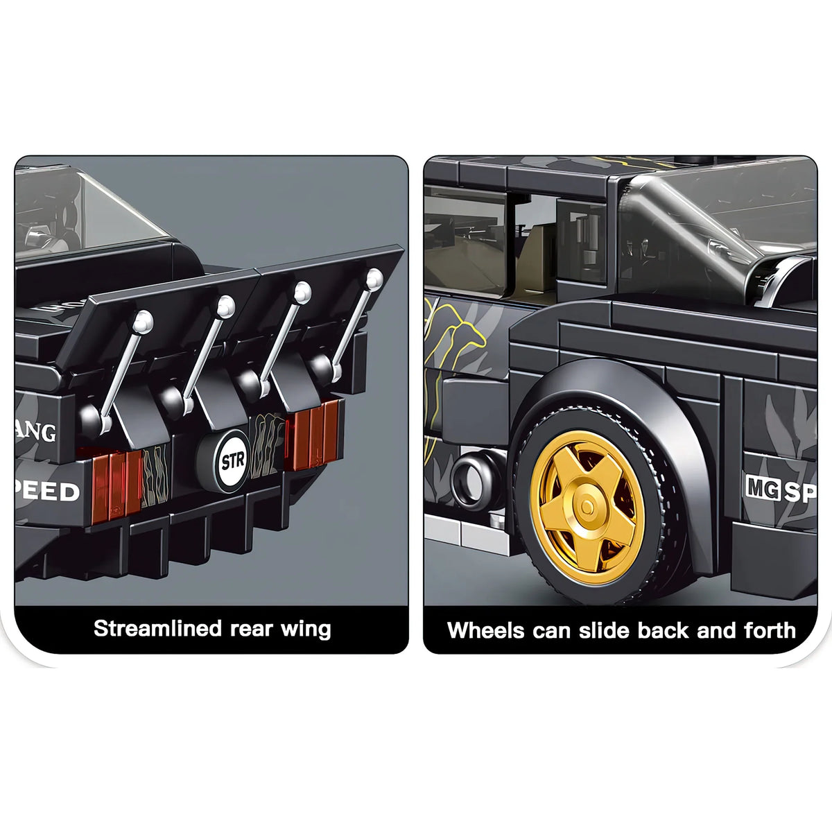 Black Car Building Block Set C839