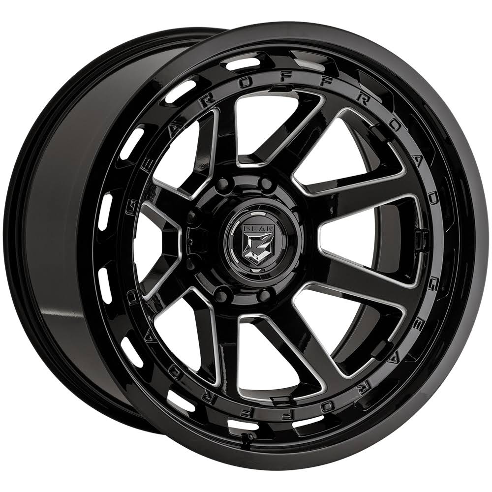 22x12 Black Off Road Wheels O3841