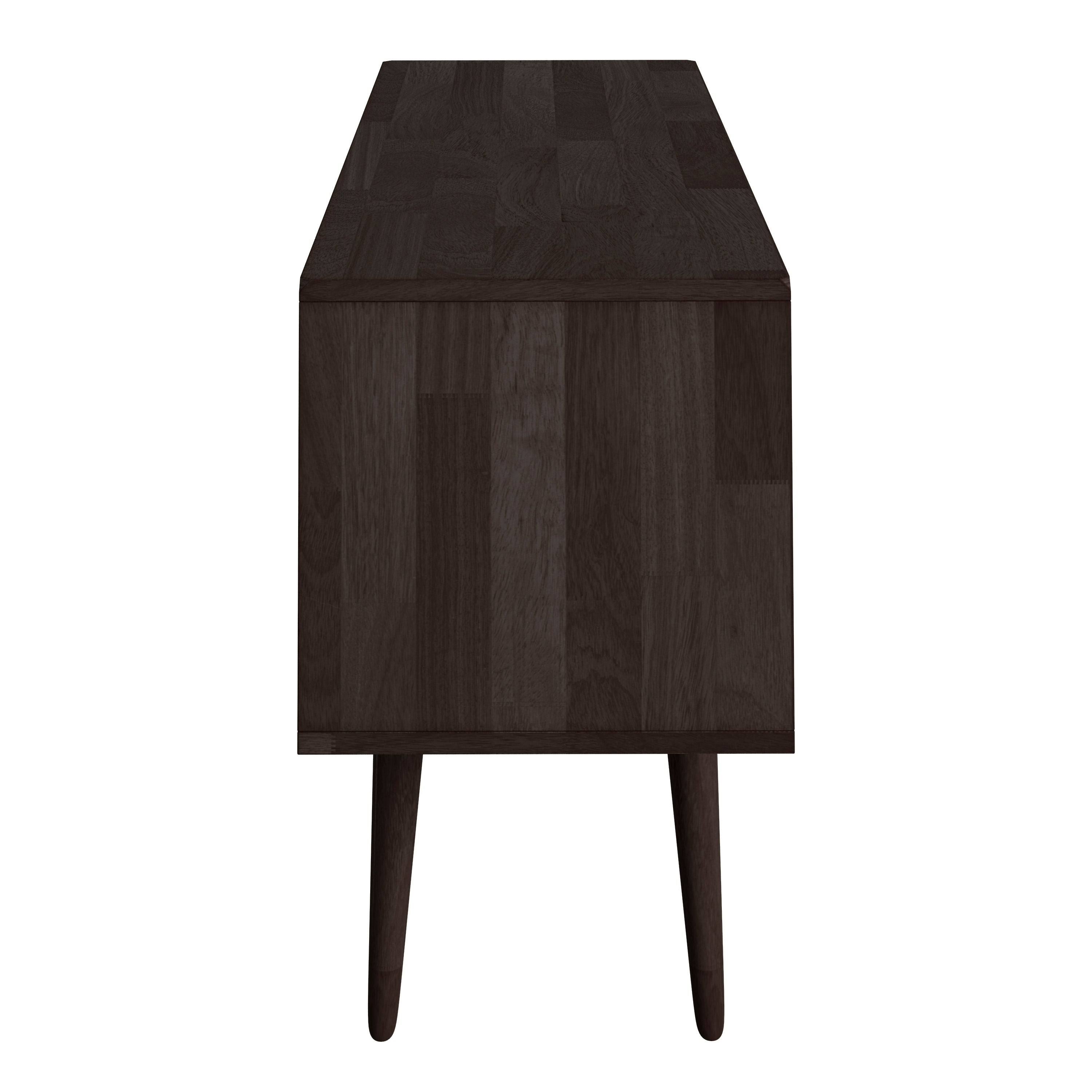 Brown Wood Entertainment Cabinet with Doors W204428