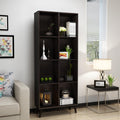 Walnut Finish Faux Wood Bookcase Y22568