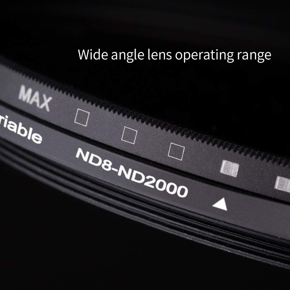 52mm Variable Neutral Density Filter ND8-ND2000, Pack of 2 A192289